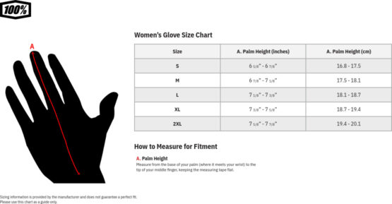 100% Women's Brisker Cold-Weather Gloves - Black, Size M - Image 2