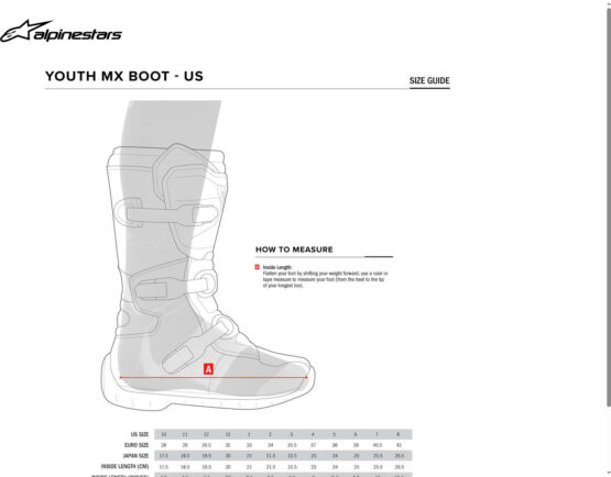 Alpinestars Tech 7S Youth Offroad Boots Red US 7 / EU 40.5 - Image 4