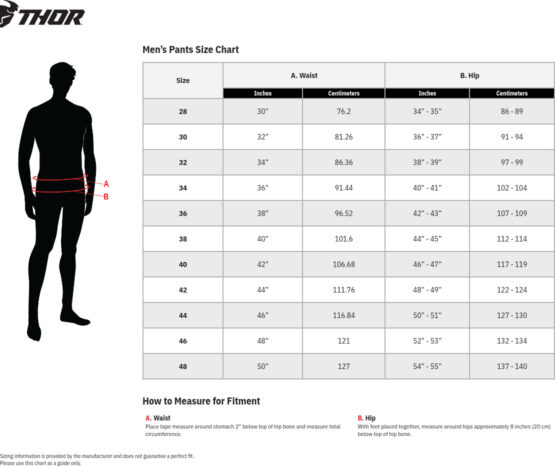 Thor Assist MTB Pants Black White Size 36 Men's - Image 5