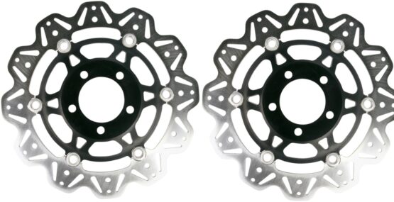 VEE Style Brake Rotors - Black Center Front Set