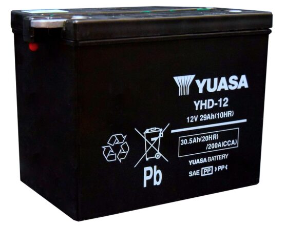 Yuasa YHD-12 Yumicron CX 12V Conventional Battery For Harley-Davidson - Image 3