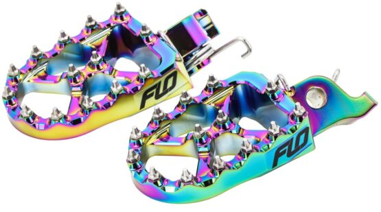 FLO Motorsports Pro Series Foot Pegs Jet Fuel Suzuki RM-Z250 RM-Z450 - Image 2