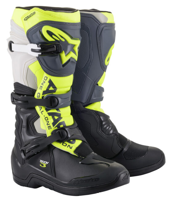 Alpinestars Tech 3 Boots Black/Grey/Yellow Fluo US 14