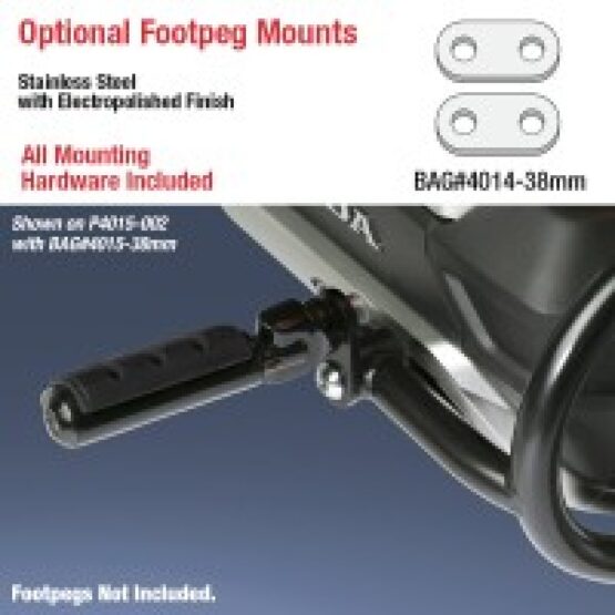 National Cycle 38mm Stainless Footrest Mount for Engine Guards - Image 2