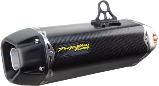 Two Brothers Carbon Slip-On Exhaust Black Fits Kawasaki Ninja 300
