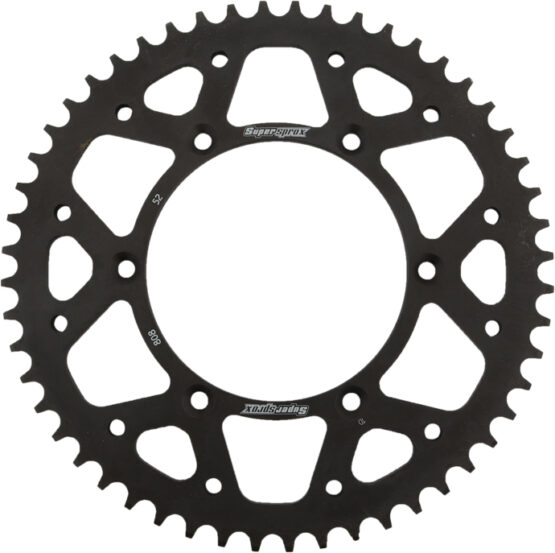 Supersprox Steel Rear Sprocket 52T Black Fits 80-16 Kawasaki Suzuki