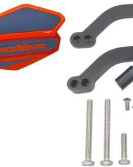 Orange & Black Star Handguard Kit w/ MC/ATV Mounts