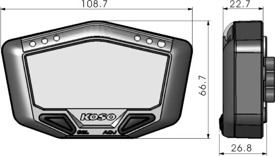 X-2 Boost Gauge w/Air/Fuel Ratio & Temperature - Image 2