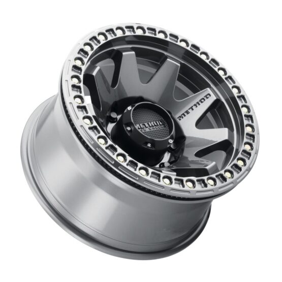 MR108 17x9 -44mm Offset 8x6.5 130.81mm CB Gloss Titanium w/BH-H24125-38 Wheel - Image 3