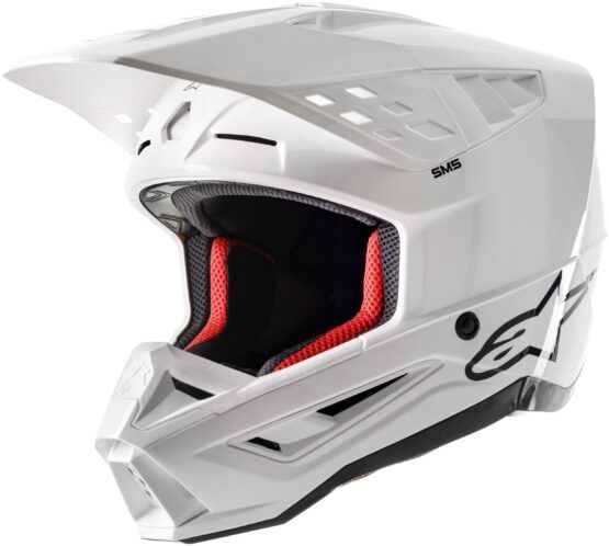Alpinestars S-M5 Solid Helmet White Glossy Medium