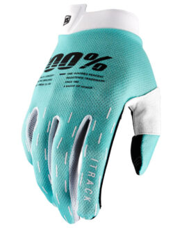 100% iTrack Men's Aqua XL Gloves - Textile