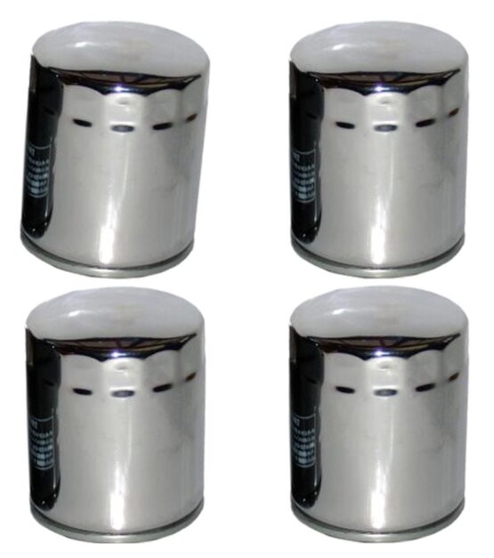 HF171C Oil Filter - Chrome - 4 Pack