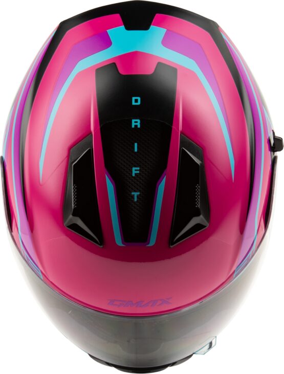 GMAX FF-18 Drift Helmet Pink/Blue/Black XL - Image 4