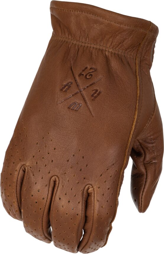 Highway 21 Louie Perforated Gloves Brown X-Large