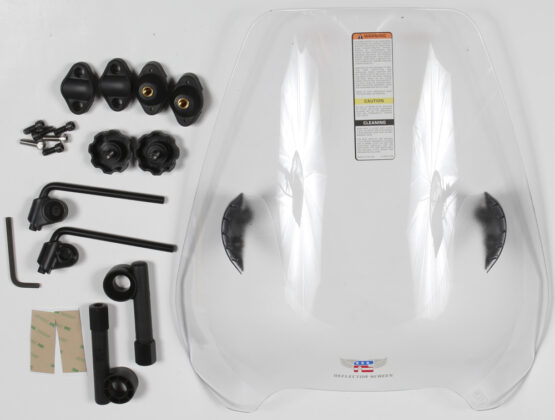 National Cycle Deflector Screen Clear QuickSet for 7/8 in. Handlebars - Image 2