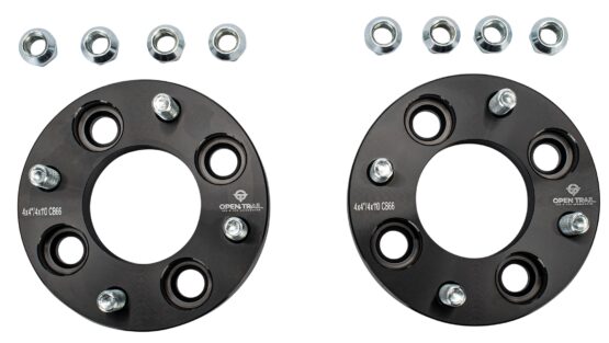 Open Trail Wheel Spacer Adapter 1in 4/4 to 4/110 12mm x 1.5mm Black