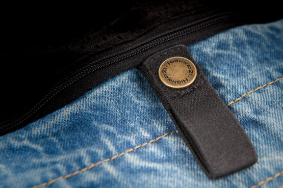 Iron Sights Club Collar Denim Vest Blue Large - Image 5