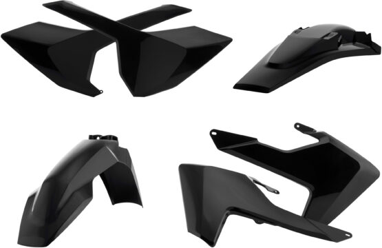 Acerbis Black Plastic Kit 6pc Fits 17-19 Husqvarna FE/TE 150-300
