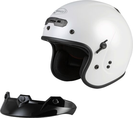 GMAX GM-32 Open-Face Helmet Pearl White XL for Street Use - Image 6