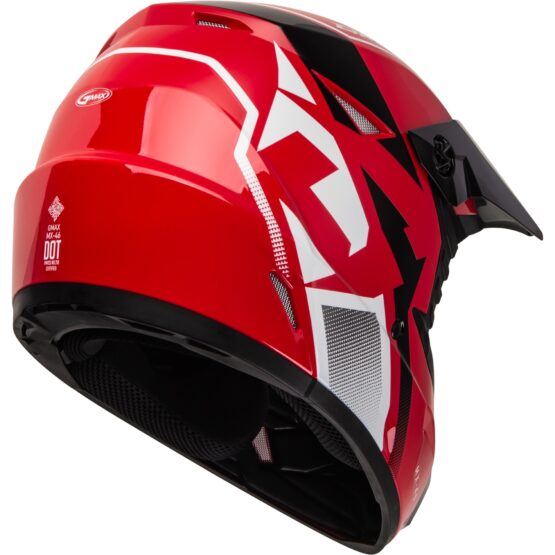 GMAX MX-46 Compound Helmet Red/Black/White XL Offroad - Image 4