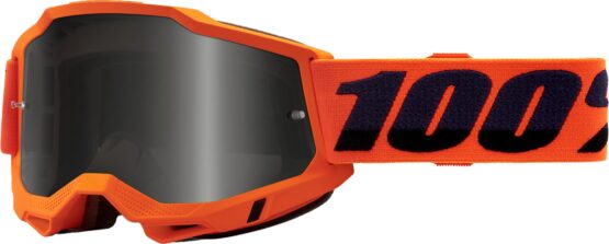 100% Accuri 2 Sand Goggles Neon Orange Smoke Lens Adult Unisex