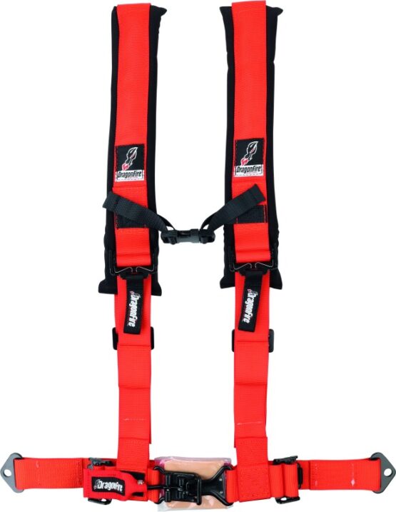 DragonFire Racing 4-Point H-Style Harness 2in Buckle Orange