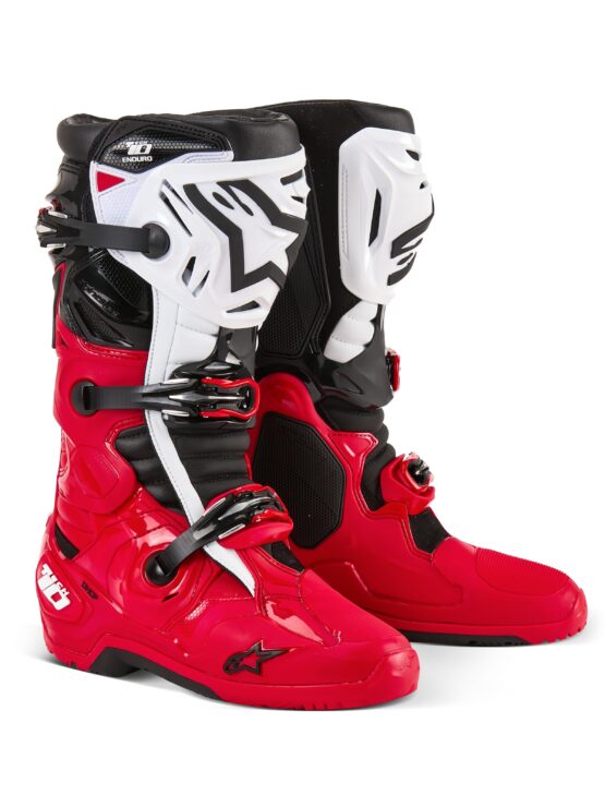 Alpinestars Tech 10 Enduro Boots Bright Red/Black/White US 14