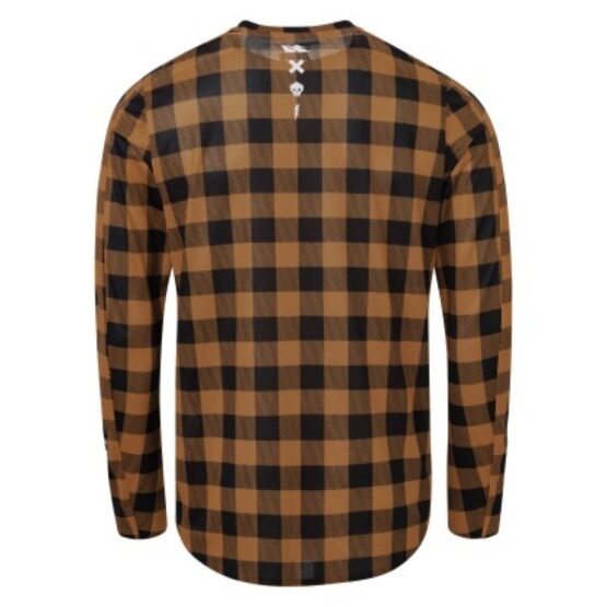 USWE Flannel Long Sleeve Off-Road Jersey Bronze XL - Image 2