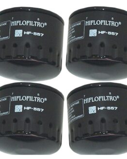 HF557 Oil Filter - Black - 4 Pack