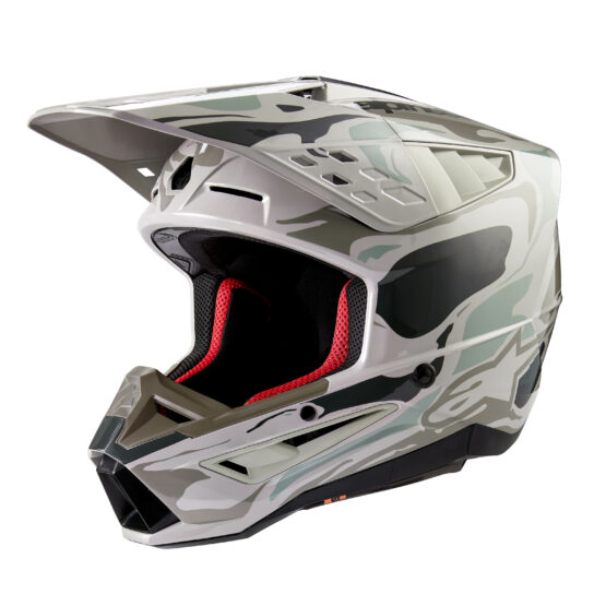Alpinestars S-M5 Mineral Helmet Warm Grey/Celadon Green Small