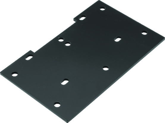 QuadBoss UTV Winch Mount Black Fits 16-22 Polaris General 1000