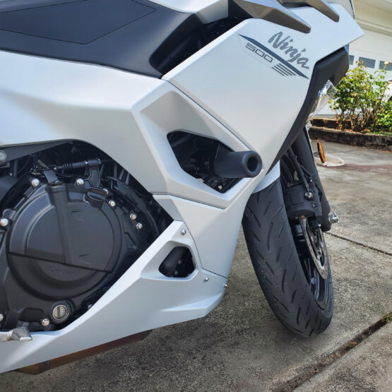 Shogun Complete No Cut Frame Slider Kit Black For Kawasaki Ninja 500 2024 - Image 4