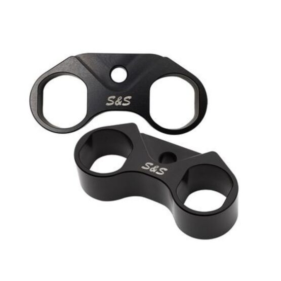 S&S Cycle Tappet Cuffs Anodized Black For 2006+ Harley Sportster