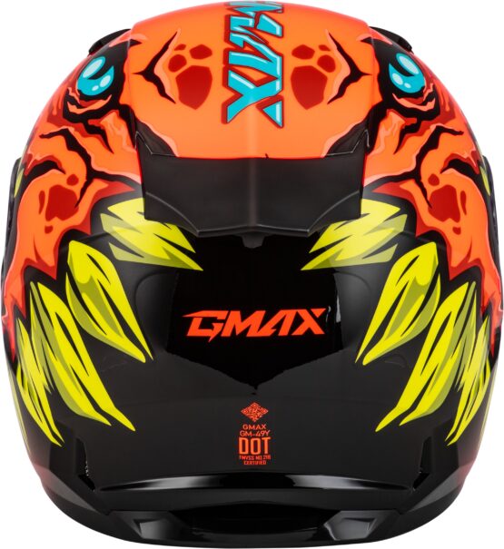 GMAX Youth GM-49Y Drax Helmet Orange Large - Image 3