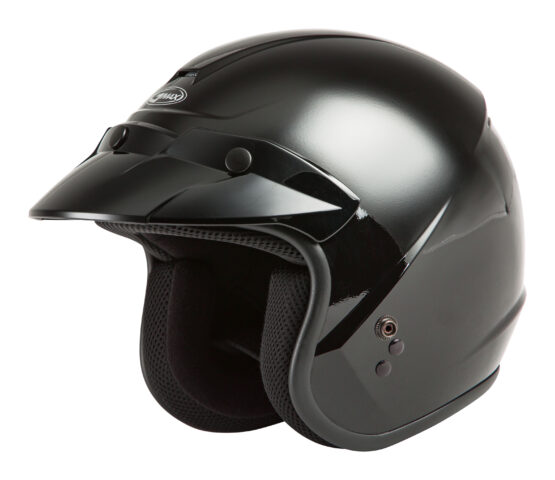 GMAX Youth OF-2Y Open Face Helmet Black Youth Large