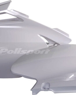 Plastic Side Number Plate - White