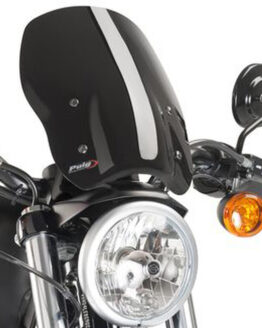 Puig Naked New Gen Black Windscreen Fits 04-18 Harley Sportster