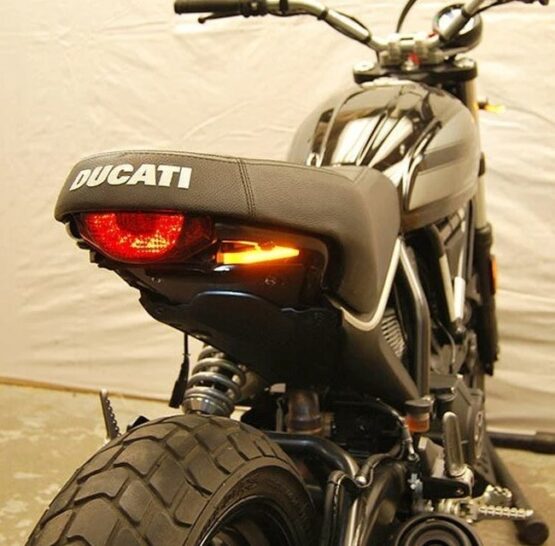 New Rage Cycles Fender Eliminator Kit Black Fits 15-24 Ducati Scrambler Sixty2