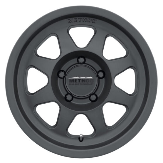 MR701 16x8 0mm Offset 5x120 72.6mm CB Matte Black Wheel