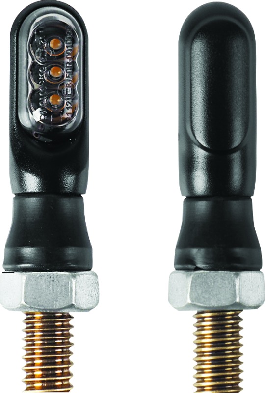 BikeMaster Mini LED Turn Signal C - Universal Amber - Image 3