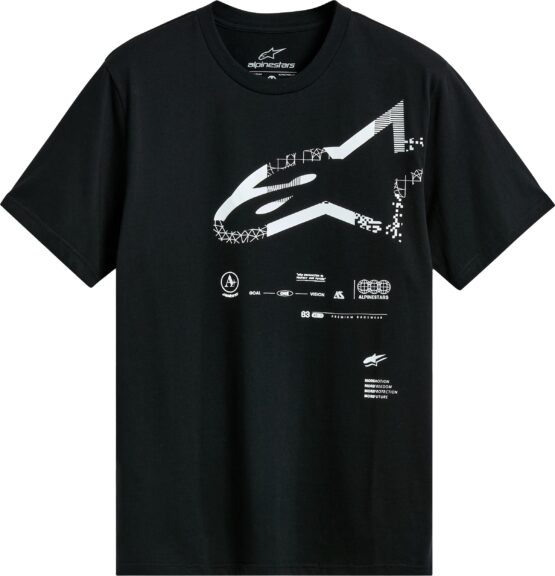 Alpinestars Geografica SS CSF Tee Black XL Men's Short Sleeve Shirt