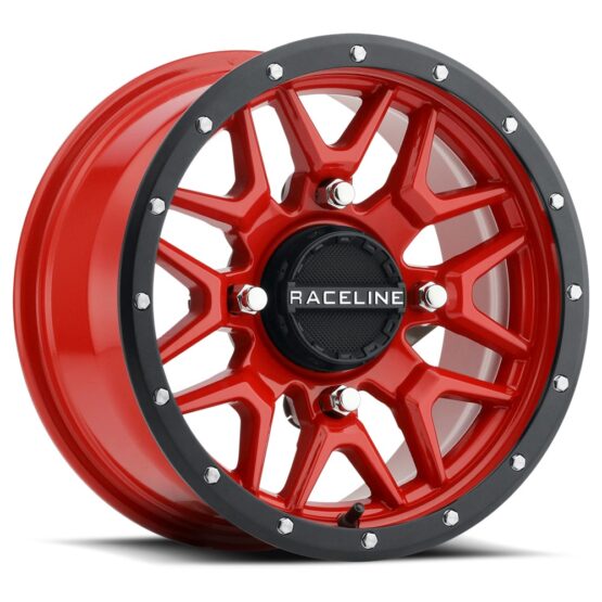 Raceline Krank Red 15x7 4x156 +10mm ATV/UTV Wheel - Image 2
