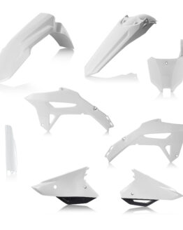Acerbis Full Plastic Kit White/Black For Honda CRF250R 22+ CRF450R 21-24