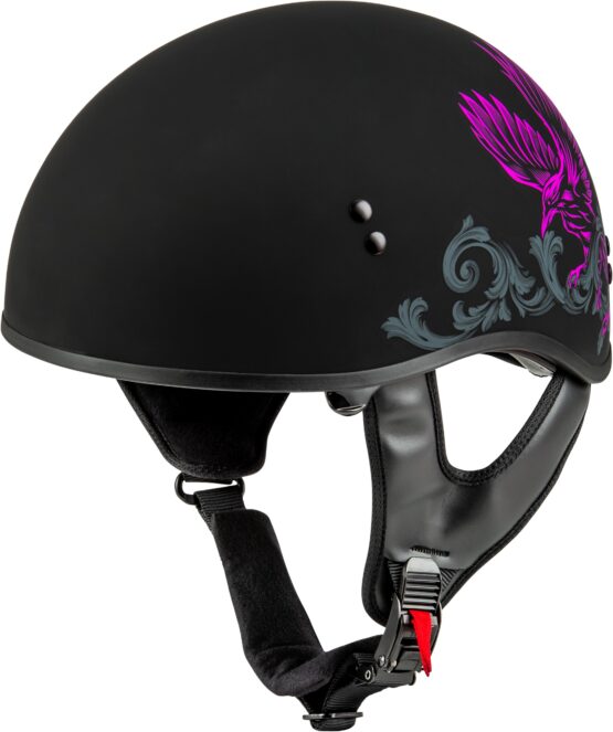 GMAX HH-65 Corvus Helmet Matte Black/Purple/Grey Medium