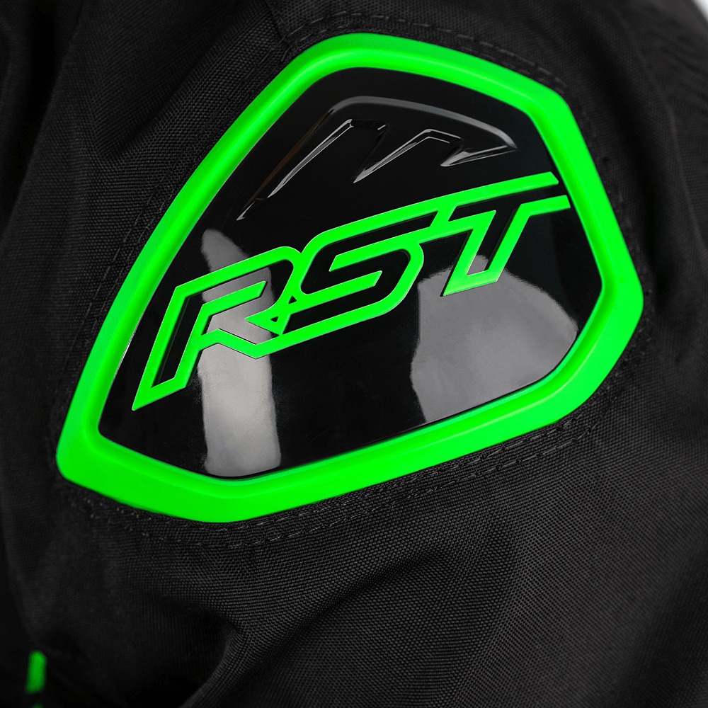RST S1 CE Textile Jacket Black/Grey/Neon Green Small - Image 7