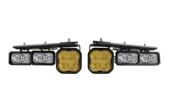 2021 Ford Bronco Stage Series Fog Pocket Kit - Yellow Pro - Image 2