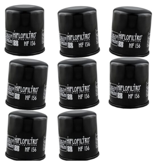 HF156 Oil Filter - Black - 8 Pack