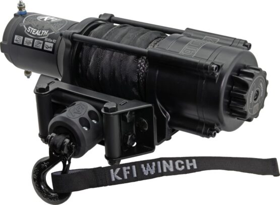 KFI Stealth Series 4500LB Wide Winch with Synthetic Cable for UTVs