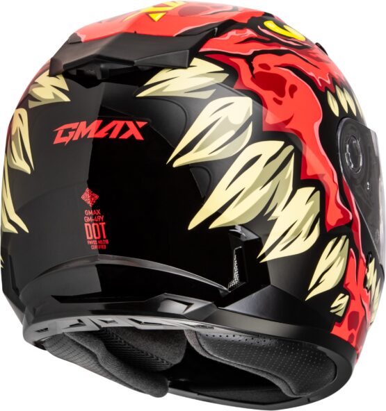 GMAX Youth GM-49Y Drax Helmet Red Youth Medium - Image 2