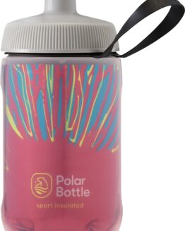 Kids Sport Insulated Fireworks Red Water Bottle 12 oz